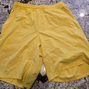 Lululemon 9in inseam Pace Breaker Short with Liner.  Size M in Yellow